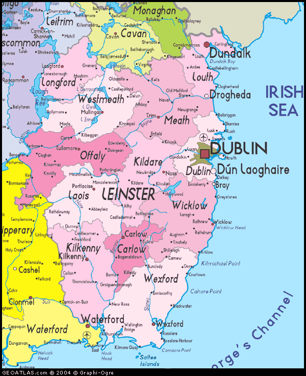 Map of Leinster